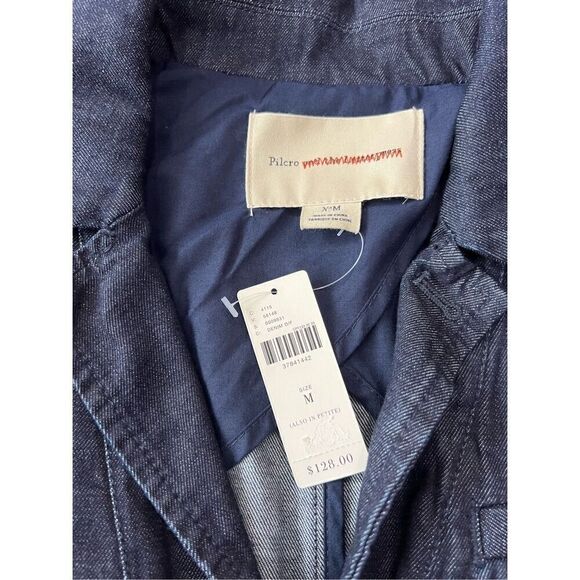 Anthropologie Pilcro and the Letterpress NWT Women’s Blue Denim Jacket Size M - Picture 4 of 10